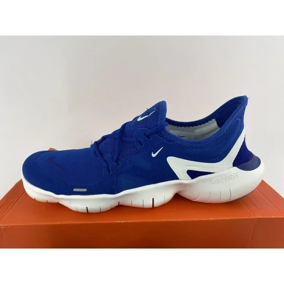 Nike Free RN 5.0 Obsidian Mist Men's Sneakers Shoes Blue White AQ1289 401 - Picture 5 of 11